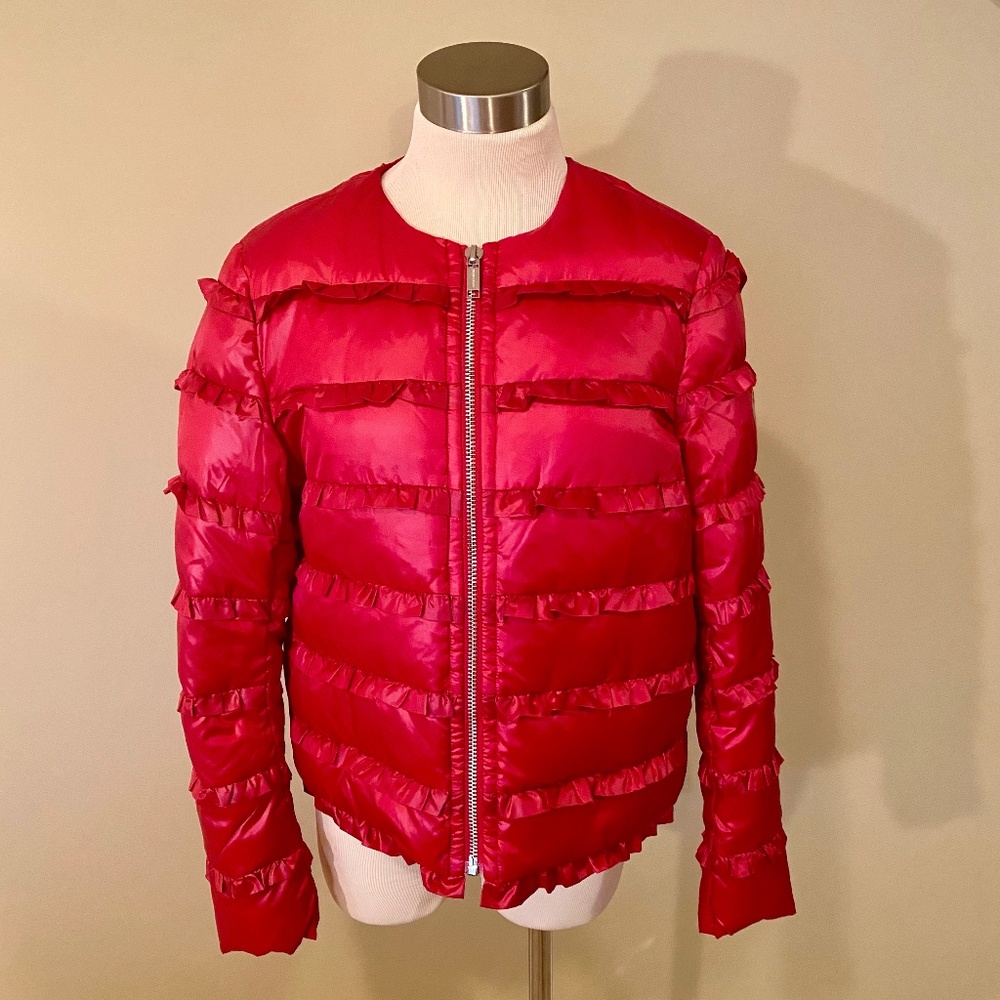 NWT! MICHAEL Michael Kors - Ruffle Puffer Jacket